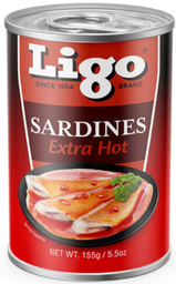 Ligo Sardines Tomato Sauce Extra Hot 155g