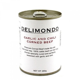 Delimondo Corned Beef Garlic & Chili 260g